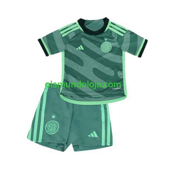 Camisola Celtic Criança Equipamento Terceiro 2023-2024 Manga Curta
